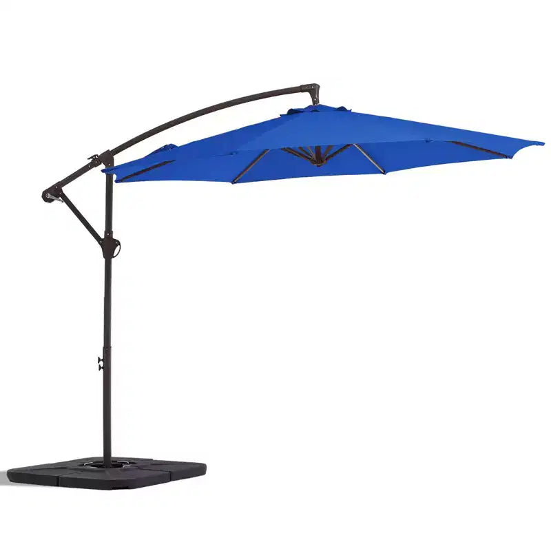 Parasol déporté de patio avec base en croix