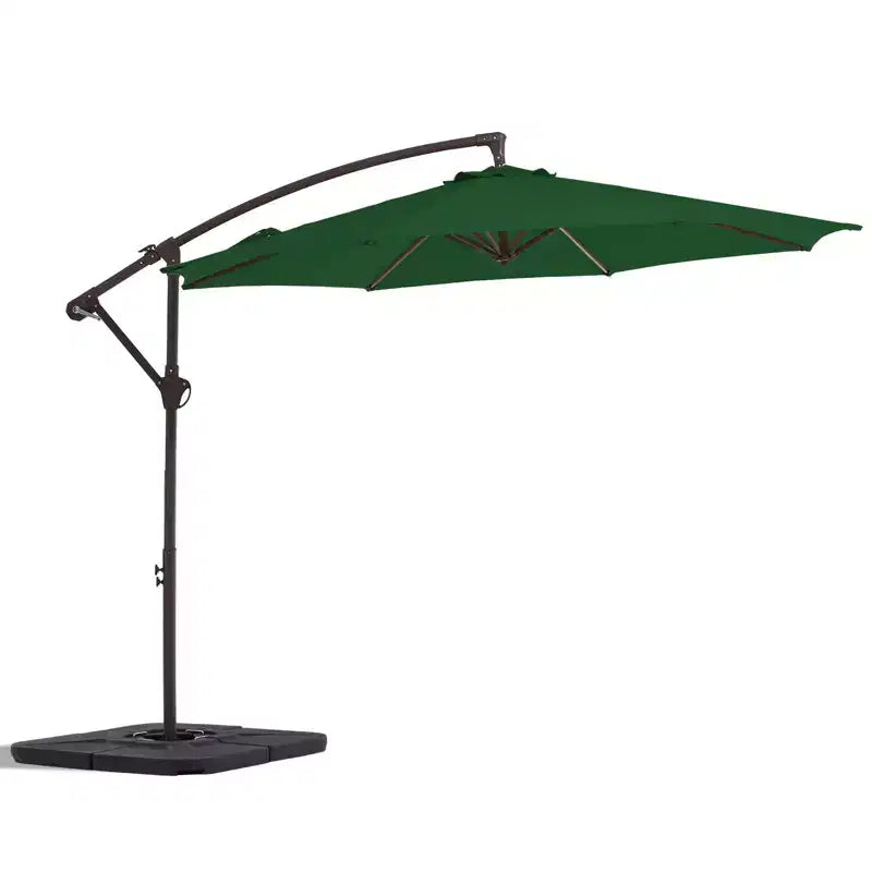 Parasol déporté de patio avec base en croix