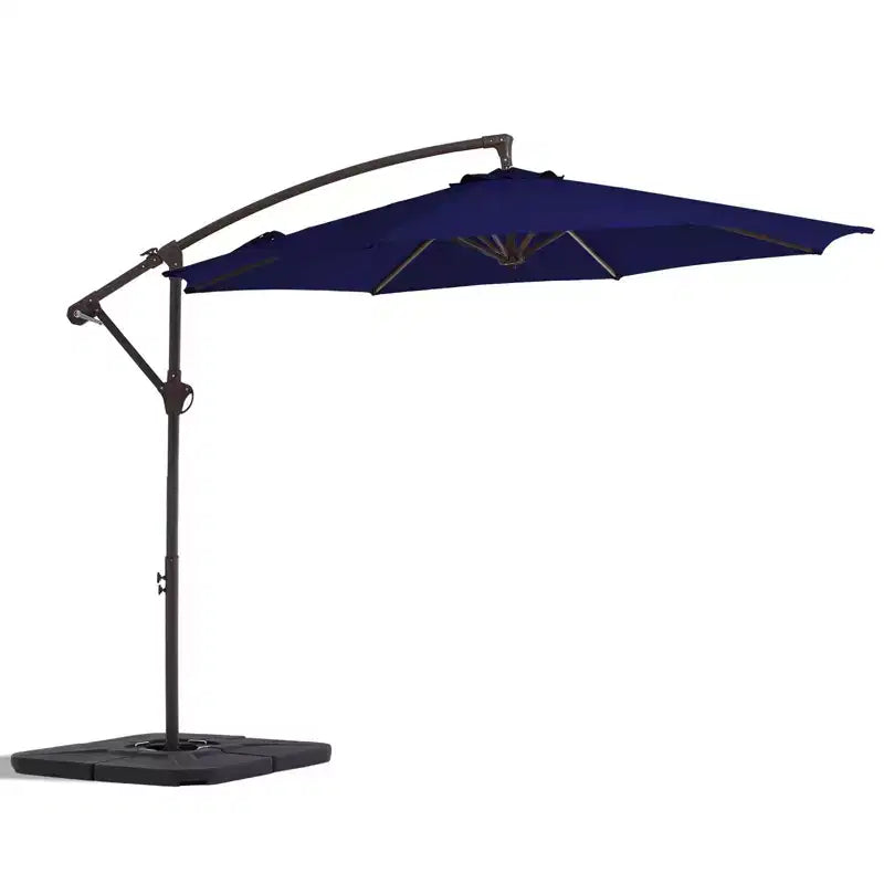 Parasol déporté de patio avec base en croix