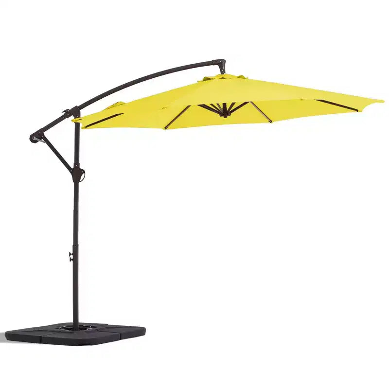 Parasol déporté de patio avec base en croix