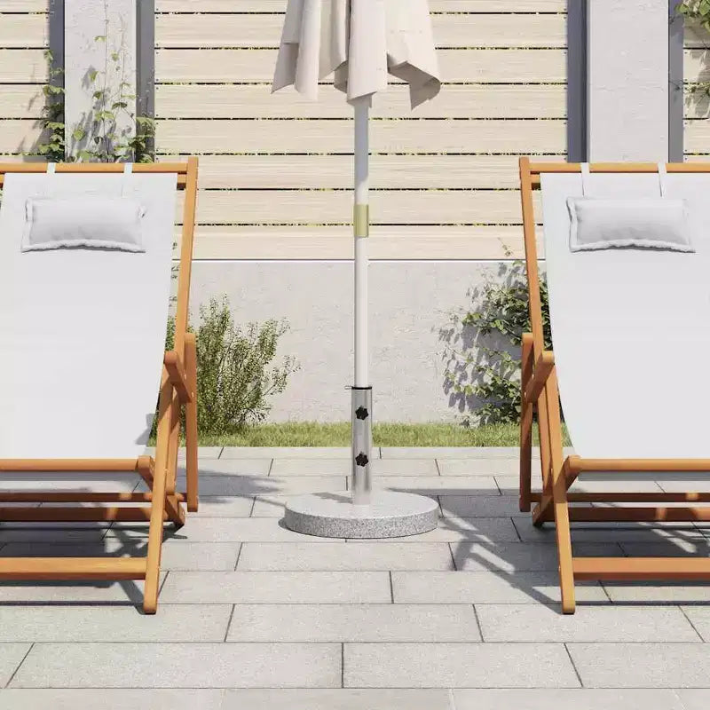 Base de parasol carrée, tube en acier inoxydable
