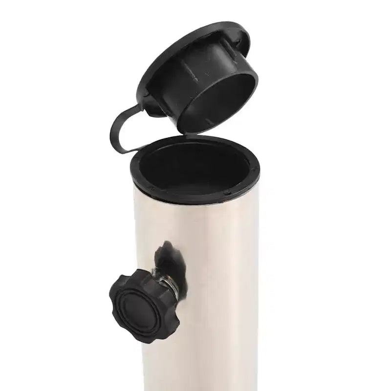 Base de parasol carrée, tube en acier inoxydable