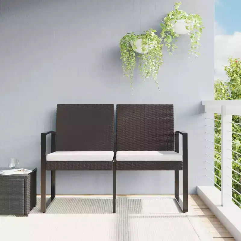 Banc d'extérieur Banc avec coussins