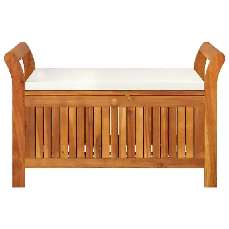 Causeuse coussin bois massif acacia pour l'extérieur