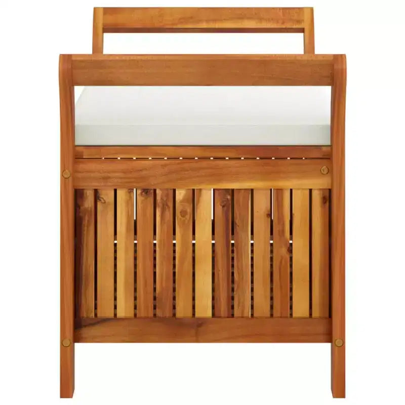 Causeuse coussin bois massif acacia pour l'extérieur