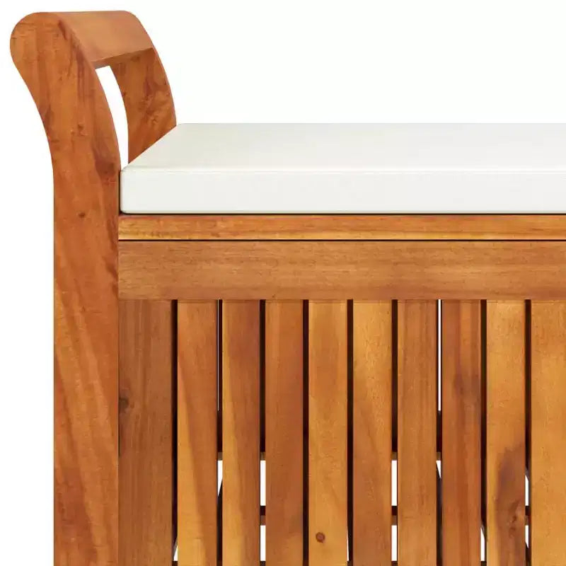 Causeuse coussin bois massif acacia pour l'extérieur