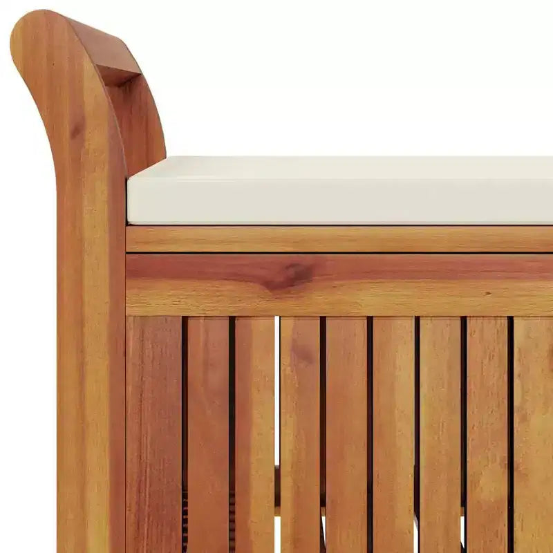 Causeuse coussin bois massif acacia pour l'extérieur