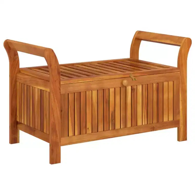 Causeuse coussin bois massif acacia pour l'extérieur