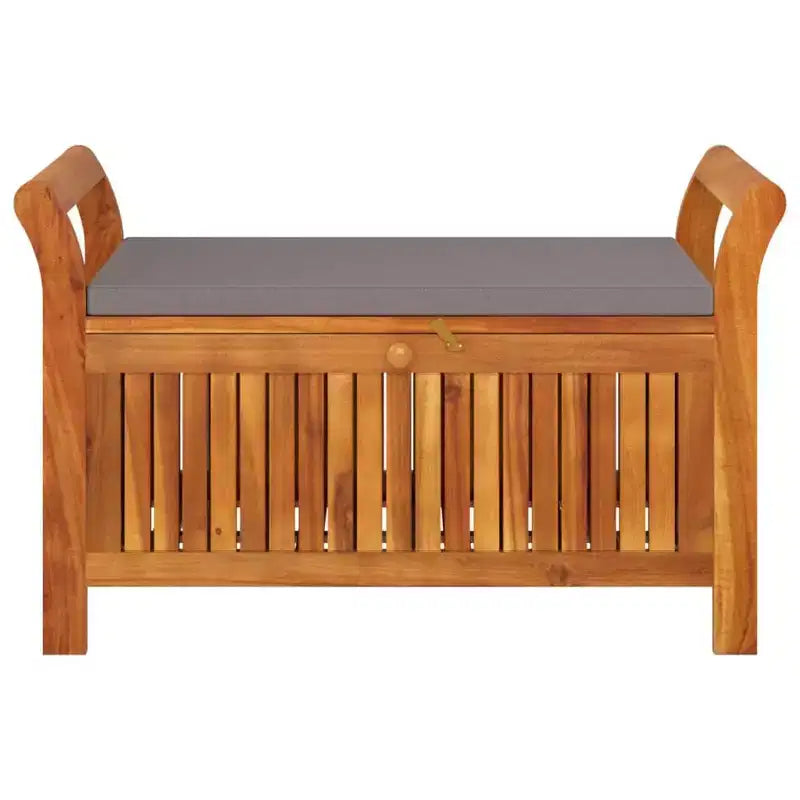 Causeuse coussin bois massif acacia pour l'extérieur