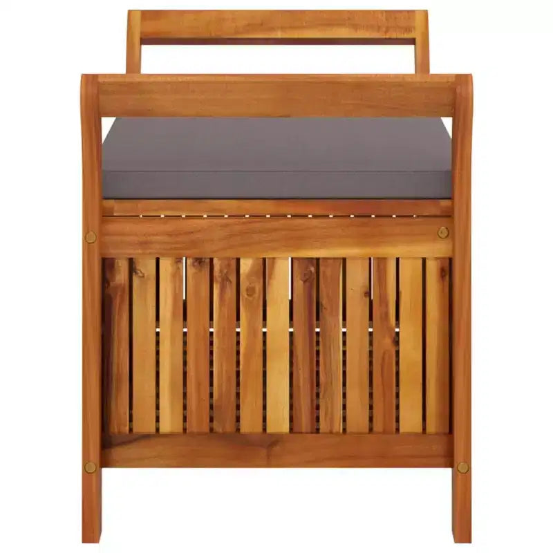 Causeuse coussin bois massif acacia pour l'extérieur