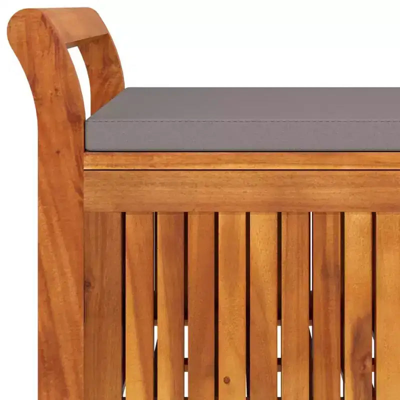 Causeuse coussin bois massif acacia pour l'extérieur