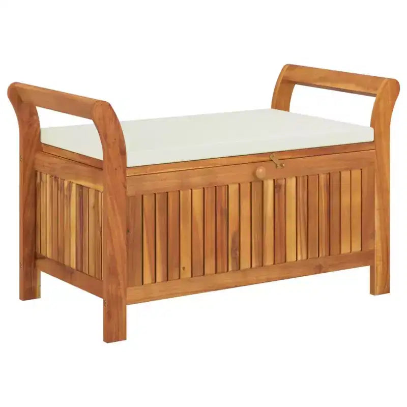 Causeuse coussin bois massif acacia pour l'extérieur