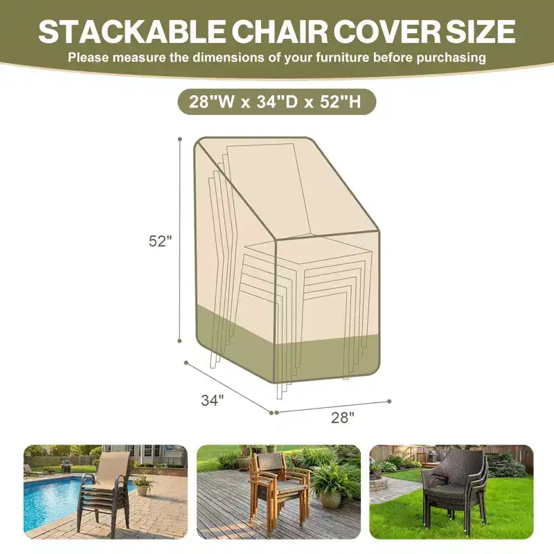 Housse de chaise de patio robuste