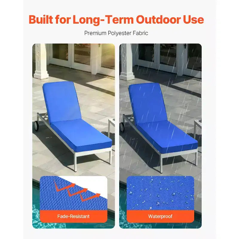 Coussin de chaise longue d'extérieur