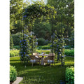 Arche de jardin romantique avec volière
