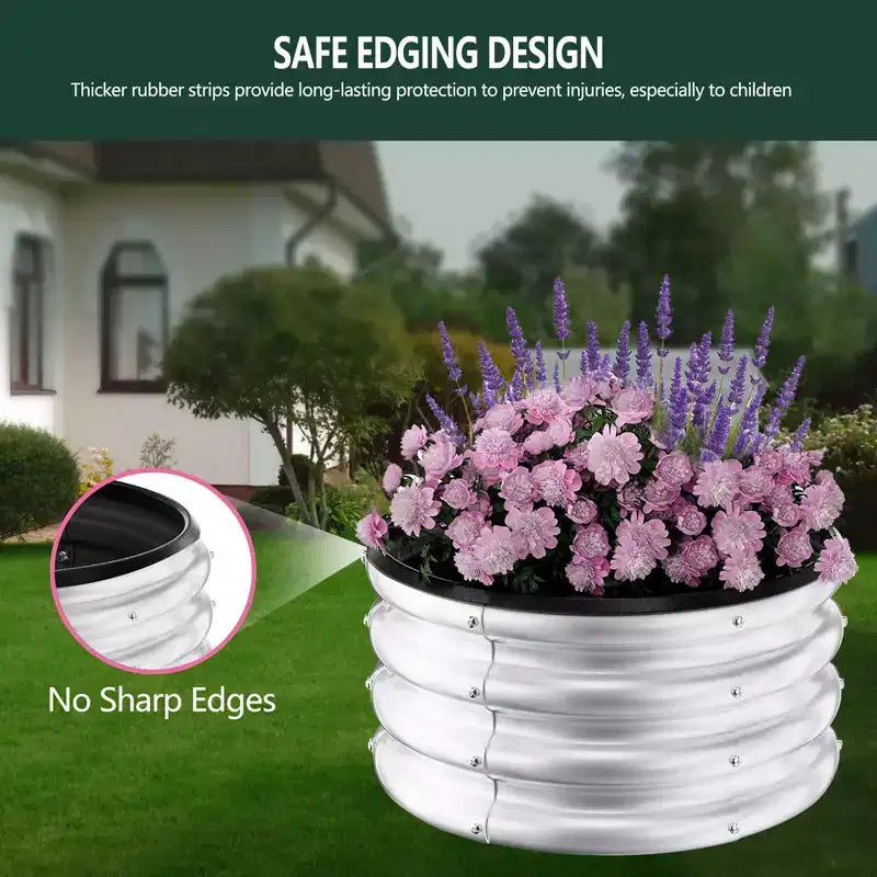 Jardinières surélevées extérieures en acier galvanisé