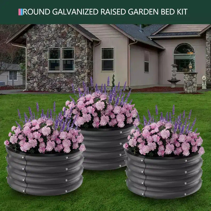 Jardinières surélevées extérieures en acier galvanisé
