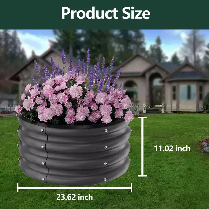 Jardinières surélevées extérieures en acier galvanisé