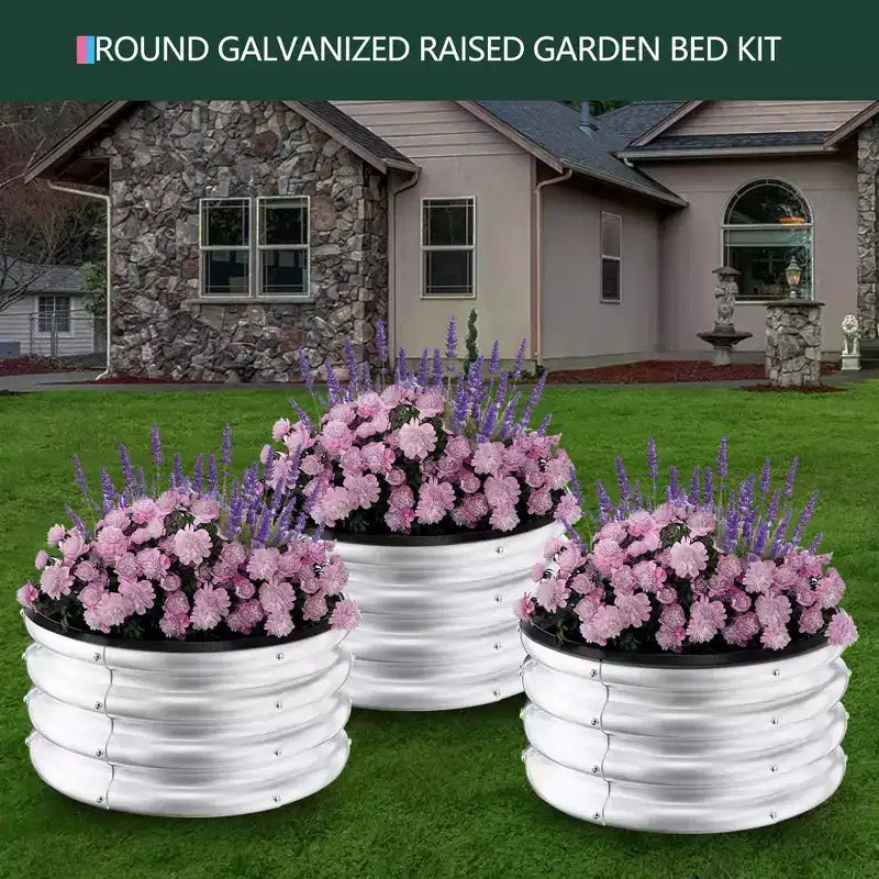 Jardinières surélevées extérieures en acier galvanisé