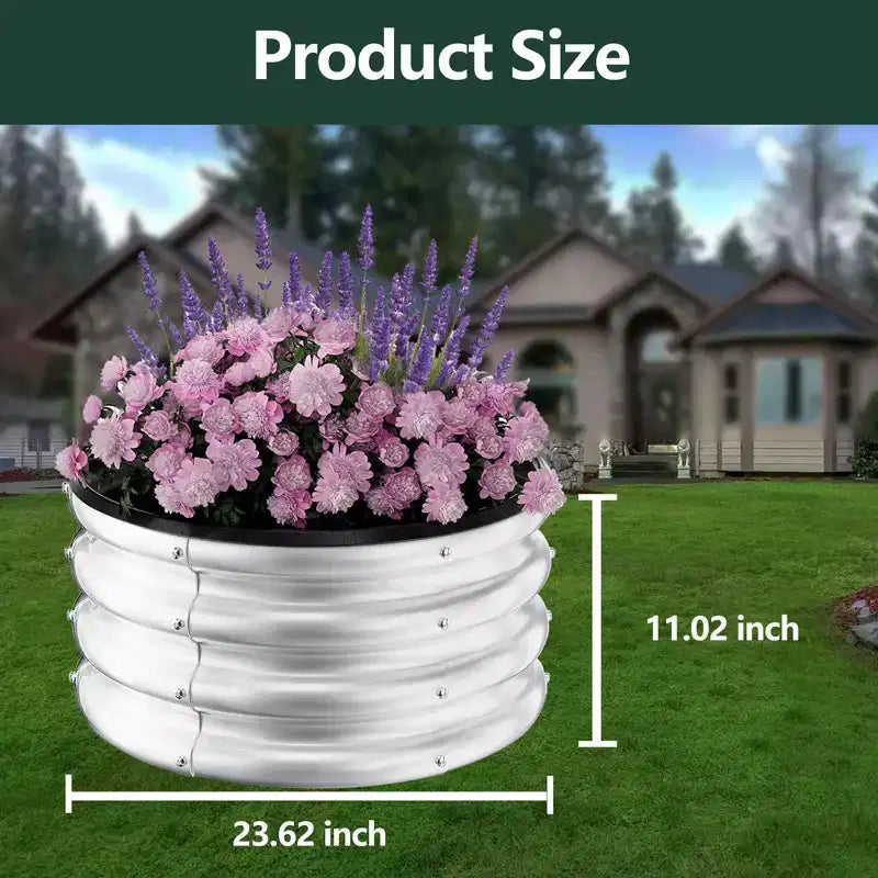 Jardinières surélevées extérieures en acier galvanisé