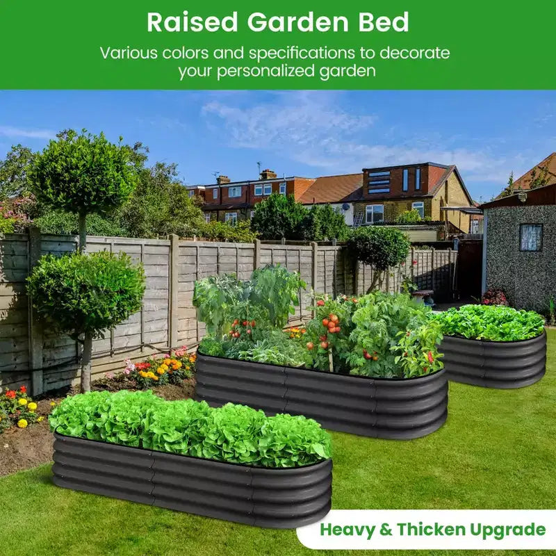 Jardinière surélevée en acier galvanisé de pied