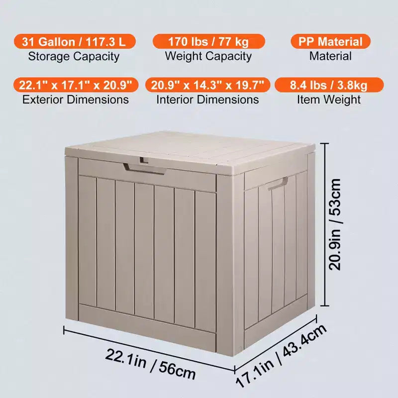 Coffre de rangement extérieur