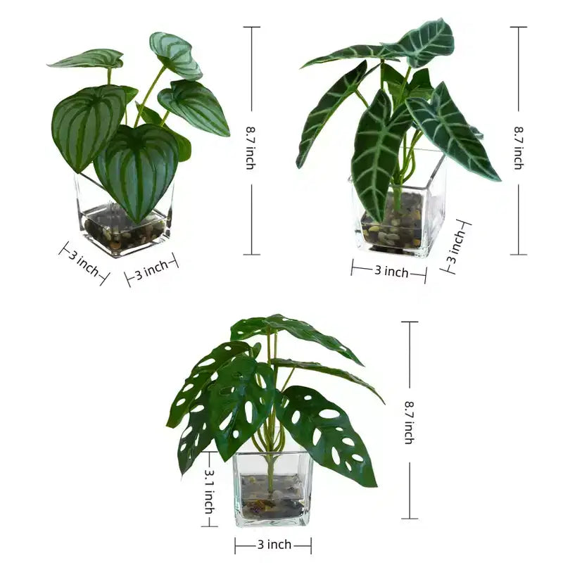 Plantes artificielles en pot