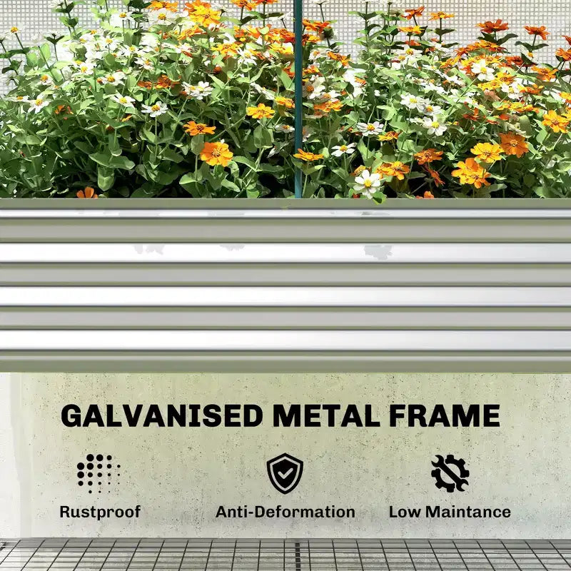 Carré potager surélevé en acier galvanisé