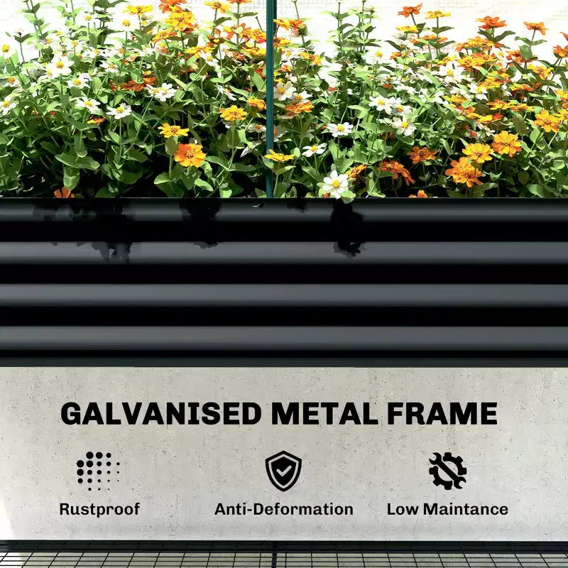 Carré potager surélevé en acier galvanisé