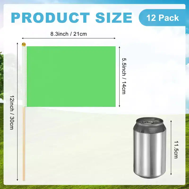 Mini-drapeaux en polyester vierges pour sublimation, portatifs