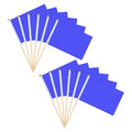 Unique Bargains Mini Sublimation Polyester Hand Held Plain Flags 12 Pcs