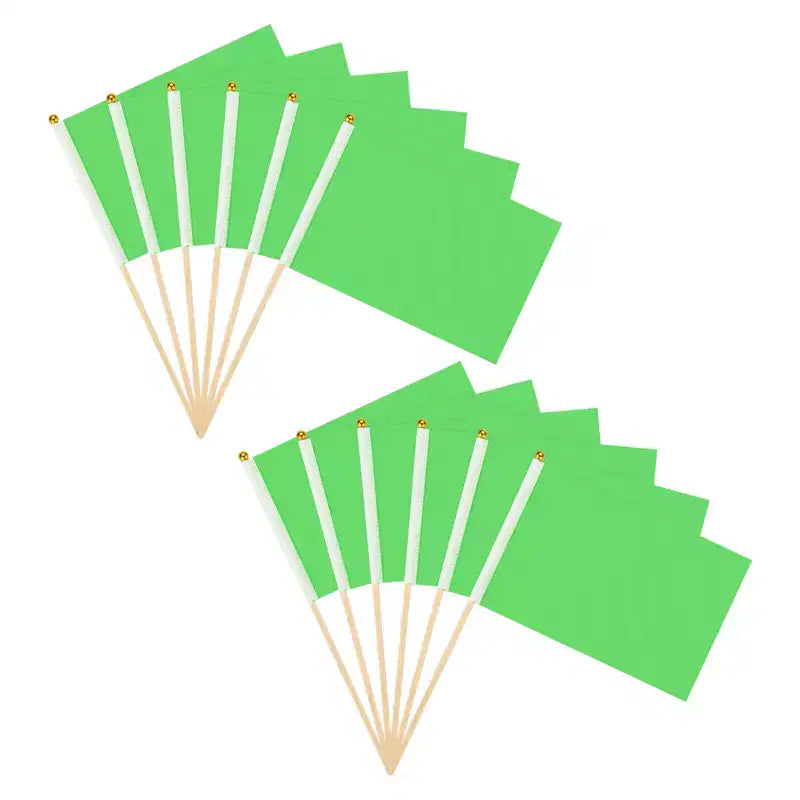 Mini-drapeaux en polyester vierges pour sublimation, portatifs