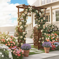 Arche de jardin en bois avec porte