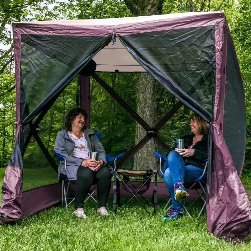 Abri à auvent portatif extérieur de 12 pi à 4 côtés