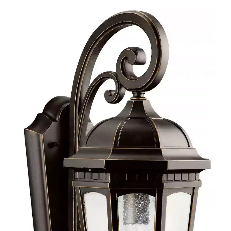 Éclairage Cour 1 - Applique Murale en Bronze Brossé