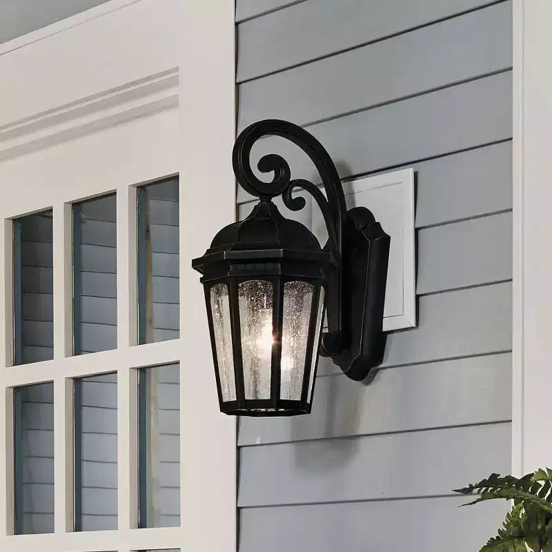 Éclairage Cour 1 - Applique Murale en Bronze Brossé