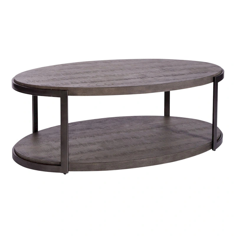 Table basse ovale gris Modern View
