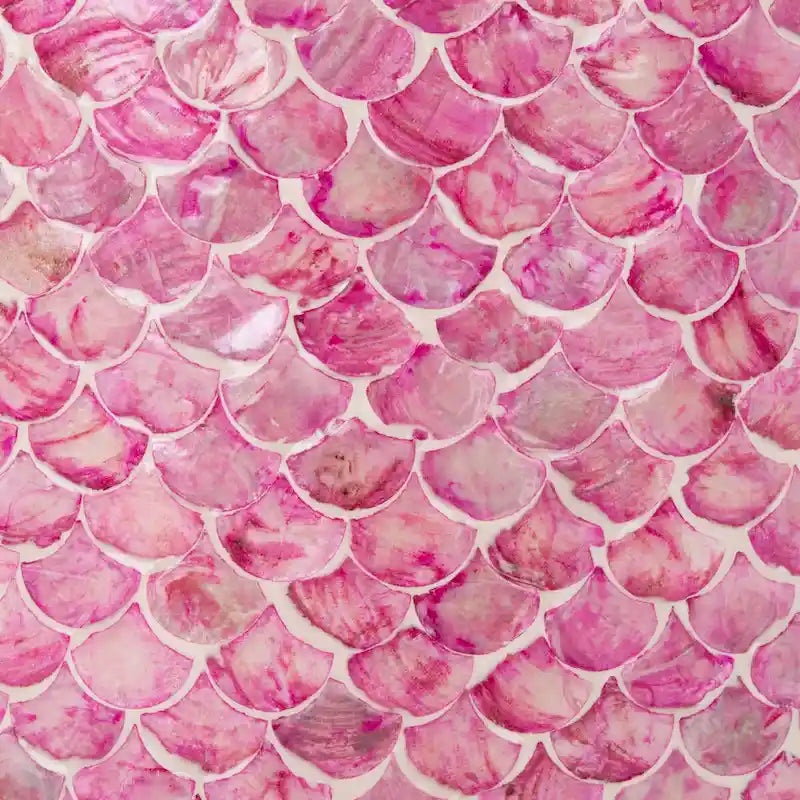 Table d'appoint ronde rose foncé
