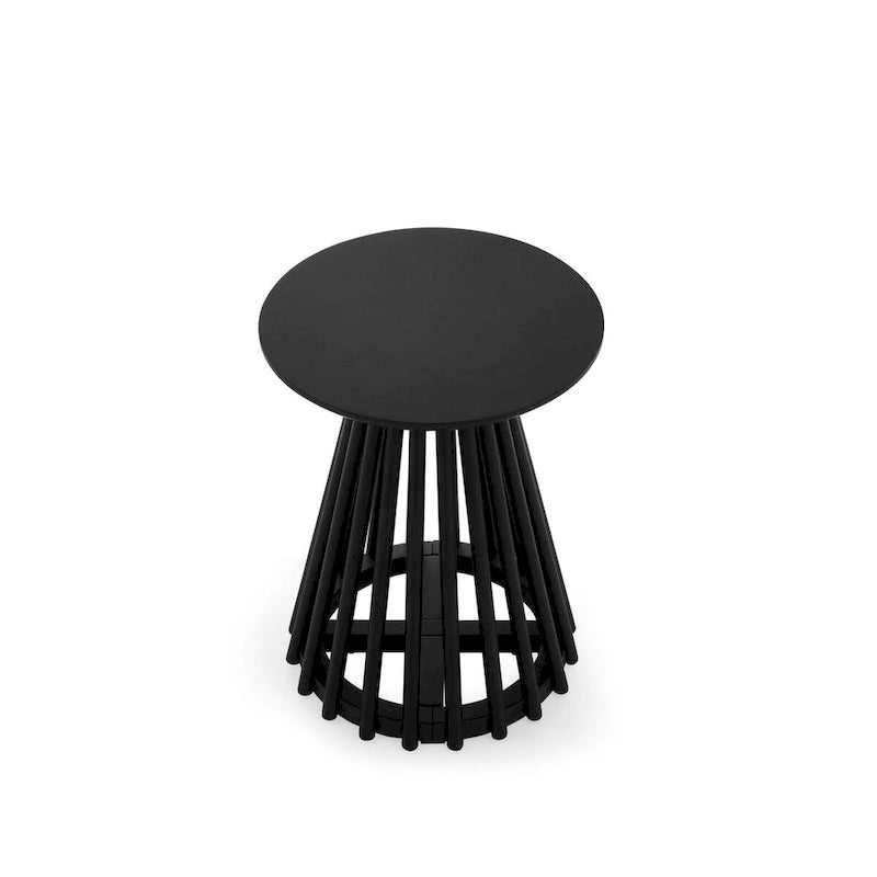 Table basse ronde en bois, Table d'appoint simple