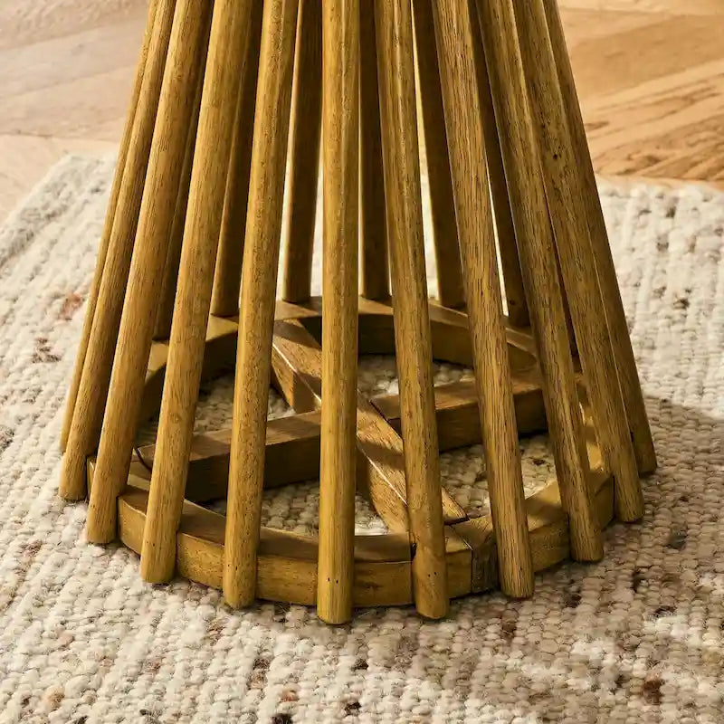 Table basse ronde en bois, Table d'appoint simple