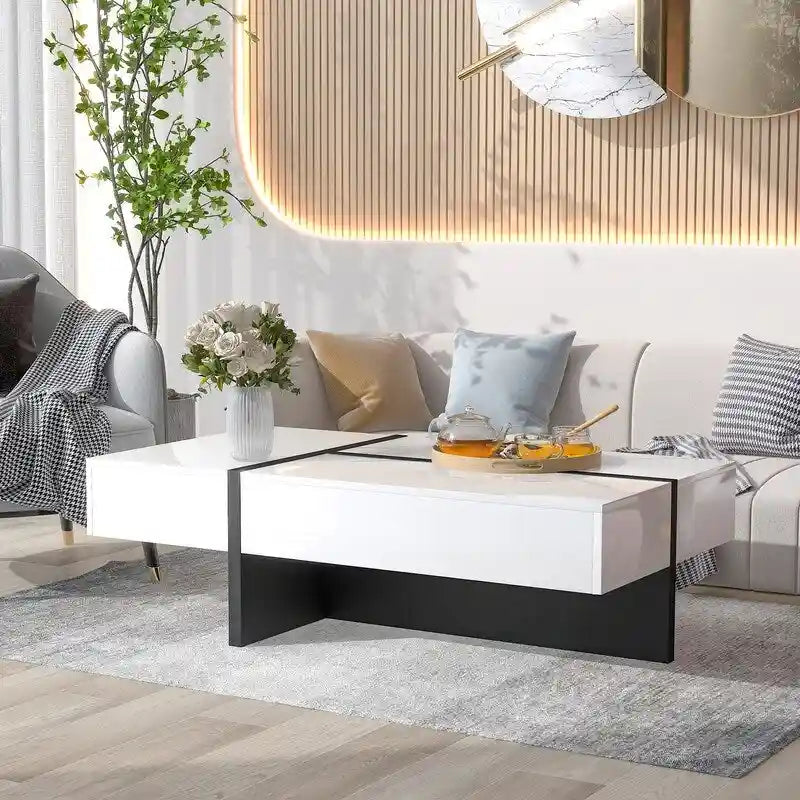 Table basse rectangulaire moderne et simple