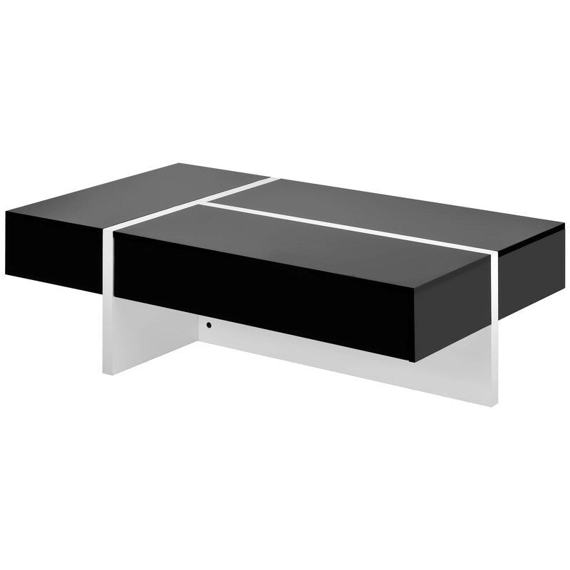 Table basse rectangulaire moderne et simple