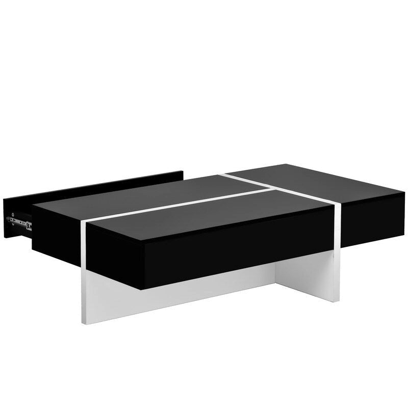 Table basse rectangulaire moderne et simple