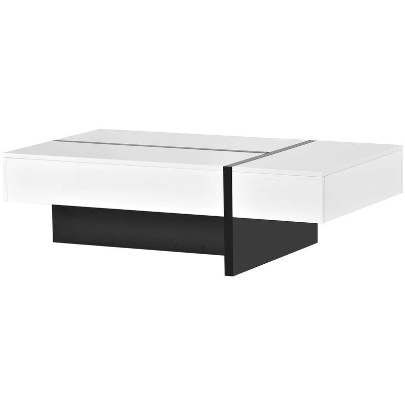 Table basse rectangulaire moderne et simple